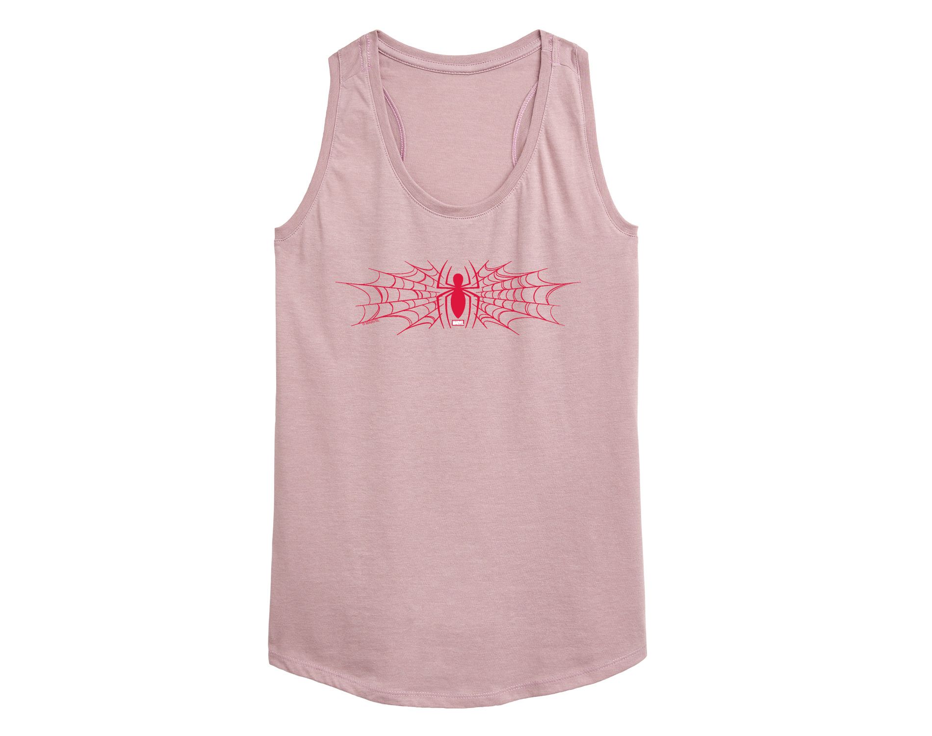 Women's Spider-Man Spider And Webs Graphic Racerback Tank - Heather Orchid - 2 X-Large
