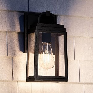 Urban Ambiance Luxury Farmhouse Outdoor Wall Sconce 11.875''H x 5.5''W,  Olde Bronze Finish,  Macon Collection, UHP1380 - 1 of 4
