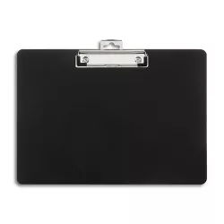 Staples Plastic Recycled Clipboard Landscape size Black 9" x 12 1/2" 1671418