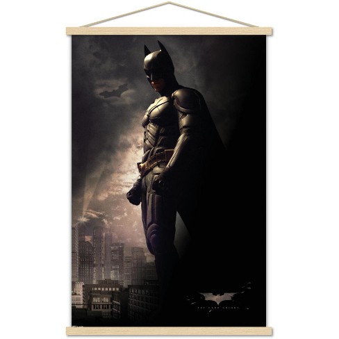 Trends International Dc Comics Movie - The Dark Knight - Batman In The  Shadows Premium Framed Wall Poster Prints Beechwood Hanger Bundle 