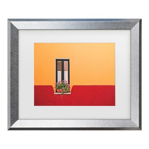 Trademark Fine Art - Rolf Endermann  Window Flower Matted Framed Art - image 1 of 4