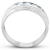 Pompeii3 1/2 Ct Diamond Mens Wedding Ring 10k White Gold - 3 of 4