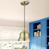 Livex Lighting Endicott 1 - Light Pendant in  Antique Brass - 2 of 4