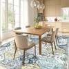 Vintage Area Rugs Washable Floral print Floor Cover, Non-Slip Oriental Accent Carpet, Foldable Low Pile Indoor Mat for Kitchen, Bedroom, Living Room - 4 of 4