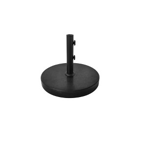 48.5lbs Granite Round Outdoor Patio Market Umbrella Base Black - Threshold™ - 1 of 4