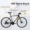 YONWAY 700C Aluminum Road Bike, 24 Speed Dual Disc Brake, for Men and Women - 4 of 4