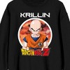 Dragon Ball Z Krillin Adult Black Crew Neck Long Sleeve Sweatshirt - 2 of 3
