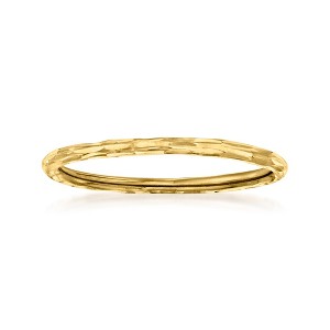 Pure Collection by Ross-Simons Italian 14kt Yellow Gold Grooved Ring - 1 of 4