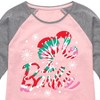 Girls' - Barbie - Holidays & Christmas Shirt Tail Raglan Graphic T-shirt - 2 of 4
