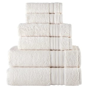 Laural Home Ivory Spa Collection 6-Pc. Cotton Towel Set - 1 of 1