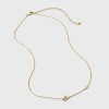 14K Gold Dipped Cubic Zirconia Initial Necklace - A New Day™ - 3 of 4