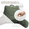 Nestl Reading Pillow for Bed with Fleece Blanket, Standard Bed Pillows for Sitting Up in Bed, Bed Rest Pillow - 4 of 4