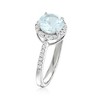 Ross-Simons 1.20 Carat Aquamarine Ring With .20 ct. t.w. Diamonds in Platinum - 3 of 4