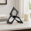Sagebrook Home Metal Sculpture Decor - Linked Square Design - Abstract Style Design for Decorative Table - 3 of 4