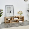 CAVINAS 2 Pieces Cube TV Stand with Open Storage Bookcase Shelf,TV Stand and Console with L-Shaped Design,TV Cabinet for Living Room - 2 of 4