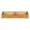 MUSEHOMEINC BD1001TS Solid Wood Underbed Storage Trundle Organizer Drawer with Center Divider and 4 Caster Wheels, Teak, Full/Twin - 2 of 4