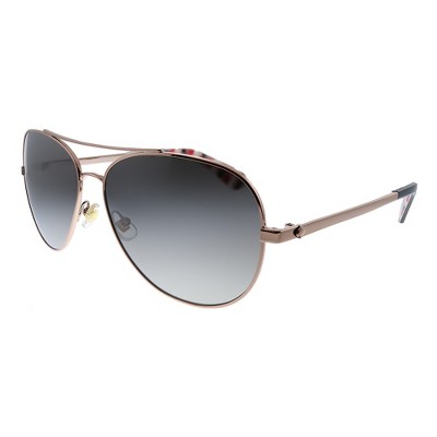 Kate Spade New York KS AVALINE2/S AU2 Womens Aviator Polarized Sunglasses Red Gold 58mm