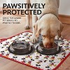 LunaLulinlk Dish Drying Mats, Mickey & Minnie Print Red Mesh Back, Ultra Absorbent 16” x 18” Counter Drying Mat, 2 Count - 4 of 4
