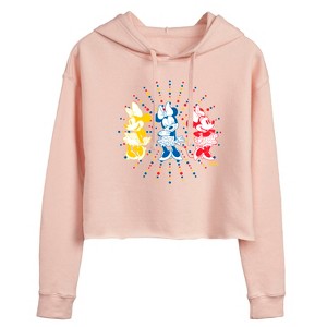 Women's - Disney - Mickey & Friends Cropped Graphic Hoodie - 1 of 3