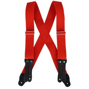 Welch Men's 2 Inch Tuff Stuff Safety X-Back Button On Work Suspender - 1 of 3