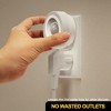 DORESshop 1-Light Motion Sensor Night Light Plug in 0. 6W Warm White, Automatic On/Off for Bedroom, Bathroom, Kids Room [2 Pack] - 4 of 4