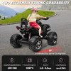 JOYRACER 24V Kids Ride-On ATV, 2-Seater 4-Wheeler Quad Electric Powerful Car w/ 800W Motor, Remote, High/Low Speed, Bluetooth/MP3 & LED for Big Kids - 3 of 4