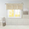 MAYEERTY 50x26" Lightweight Faux Silk Valance With Beads White - 2 of 4