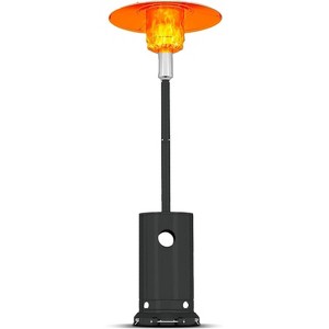Acekool 48,000 BTU Propane Patio Heater with Cover, Portable Outdoor Heater, Double Stainless Steel, Wheels - 1 of 4