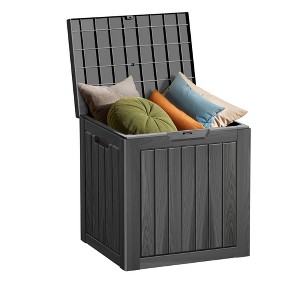 Decksplore 35/50/90/100Gal Deck Box, Outdoor Storage Box, Patio Gardening Tools, Water and UV Resistant for Patio - 1 of 4