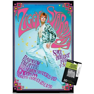Trends International David Bowie - Ziggy Stardust Rainbow Theater Unframed Wall Poster Prints - 1 of 4