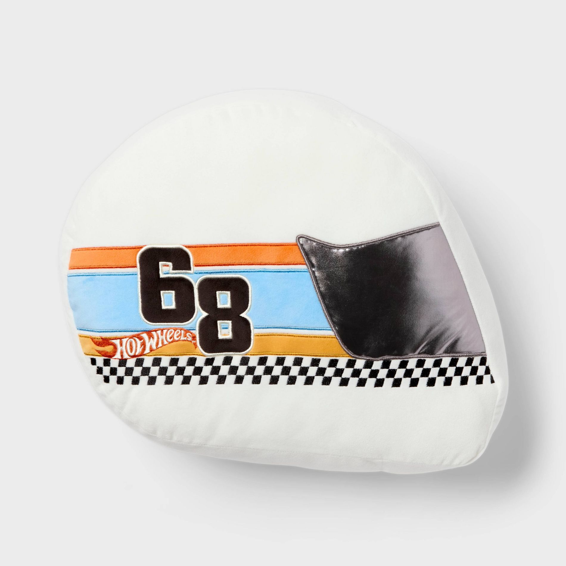 Hot Wheels Soft Racing Helmet with Car Storage Kids' Decorative Throw Pillow - Hot Wheels by Pillowfort™