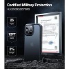 TORRAS  iPhone 15 Pro Shockproof Military Grade Shockproof Protective Hard Slim Translucent Anti Fingerprints Anti-Scratch Case -Black - image 3 of 4