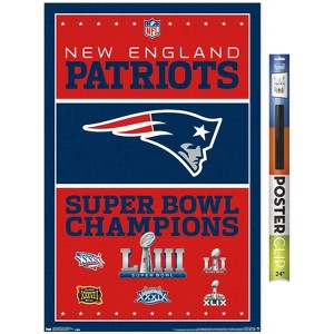 Trends International NFL New England Patriots - Champions 19 Unframed Wall Poster Prints - 1 of 4