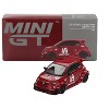 ABARTH 595 #49 "LB-Works x Abas Works" Red Limited Edition 1/64 Diecast Model Car by Mini GT - 4 of 4
