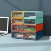 YIYIBYUS Desk Organizer With 6 Drawers, Plastic Office Table Organizer Box - 3 of 4