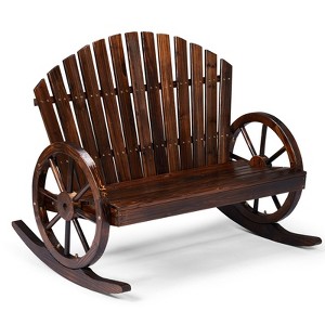 Karl Home | 36-Inch Wagon-Inspired Double-Person Patio Rocking Chair - 1 of 4