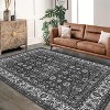 Fulvari Vintage Floral Rugs,Washable Area Rugs, Low Pile Non Shedding Stain Resistant Rugs for Bedroom Dining Room Home Office Department - 3 of 4