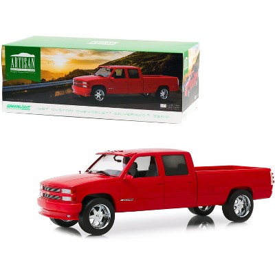 1997 Chevrolet Silverado 3500 Custom Pickup Truck Victory Red 1/18 Diecast Model Car by Greenlight