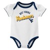 NCAA West Virginia Mountaineers Infant Girls' 3pk Bodysuit - 2 of 4