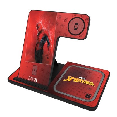 Keyscaper Marvel Spider-Man Cover Art 15-Watt 3 in 1 Charging Station