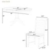 5-Piece Retro Dining Table Set with Extendable Table and 4 Upholstered Chairs for Dining Room or Kitchen, Solid Wood, Farmhouse Style - 4 of 4
