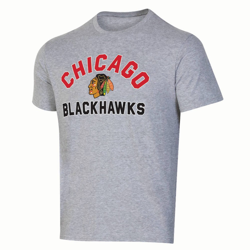 Chicago Blackhawks grey short sleeve t shirt size Large Men’s 