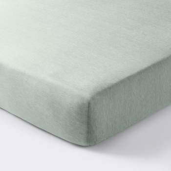 Polyester Rayon Fitted Crib Sheet - Green - Cloud Island™