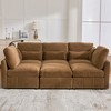 Whisen Multi-Functional Chenille Sofa with Modular Ottoman, USB Ports & Phone Holder - 2 of 4