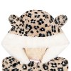 Little Lass Baby Girls 3 Piece Faux Fur Vest & Coordinated Outfit, Black - 4 of 4
