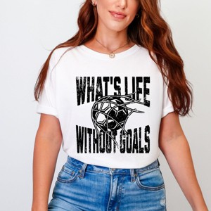 Simply Sage Market What's Life Without Goals Garment Dyed Tee - 1 of 4