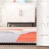 Nuloom Ilana Retro Pet Friendly Machine Washable Kids Area Rug, 3' 3" x 5', Orange - 3 of 4