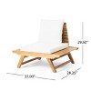 Outdoor Patio Chairs,Wooden Patio Armless Chairs With Cushion Seat,Outdoor Patio Furniture,Armless Chairs For Patio,Garden-Cuddlewood - 4 of 4