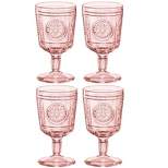Bormioli Rocco Romantic Stemware Drinking Glass, 4-Piece