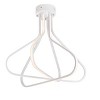 Elegant Lighting Dahlia 3 light in White Flush mount - 3 of 4